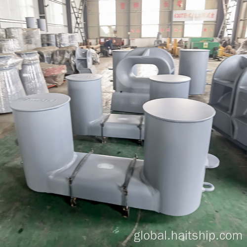 Ship Spare Parts marine double headed bollard Factory